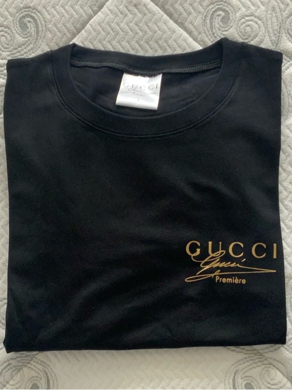 Women’s Gucci Black Long Sleeve Promotional T Shirt Large